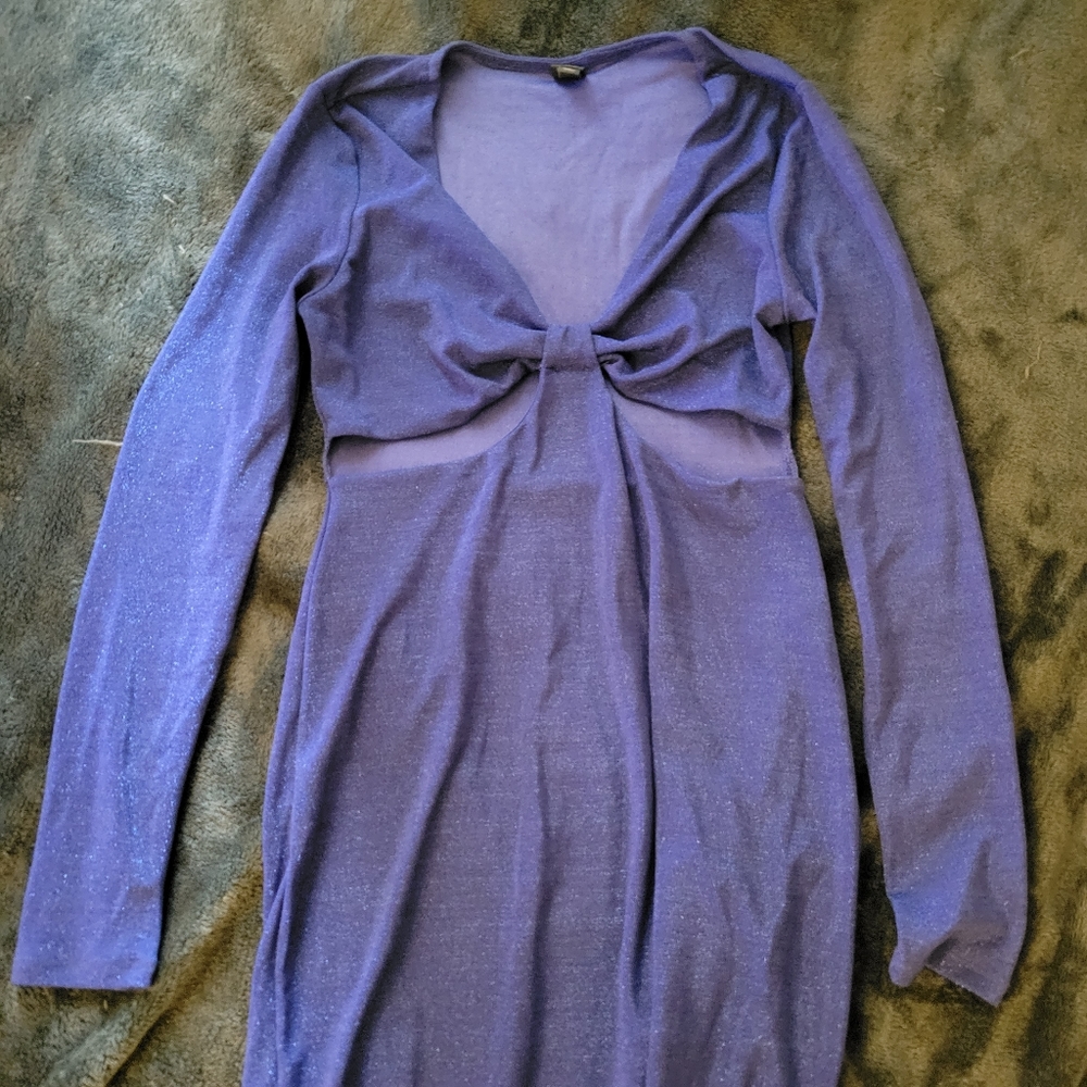 Blue Glitter Dress
